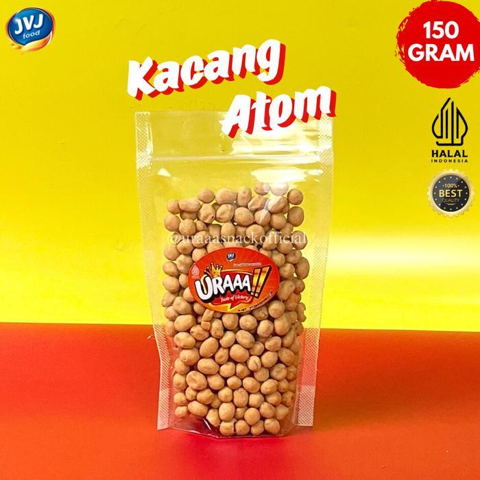 EKSLUSIF KACANG ATOM / KACANG TELUR OVEN URAAA MANIS ASIN GURIH RENYAH Food Snack Cemilan