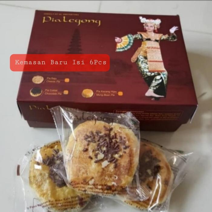Pia Legong Original Khas Bali Rasa Coklat 1 Kotak Isi 6Pcs