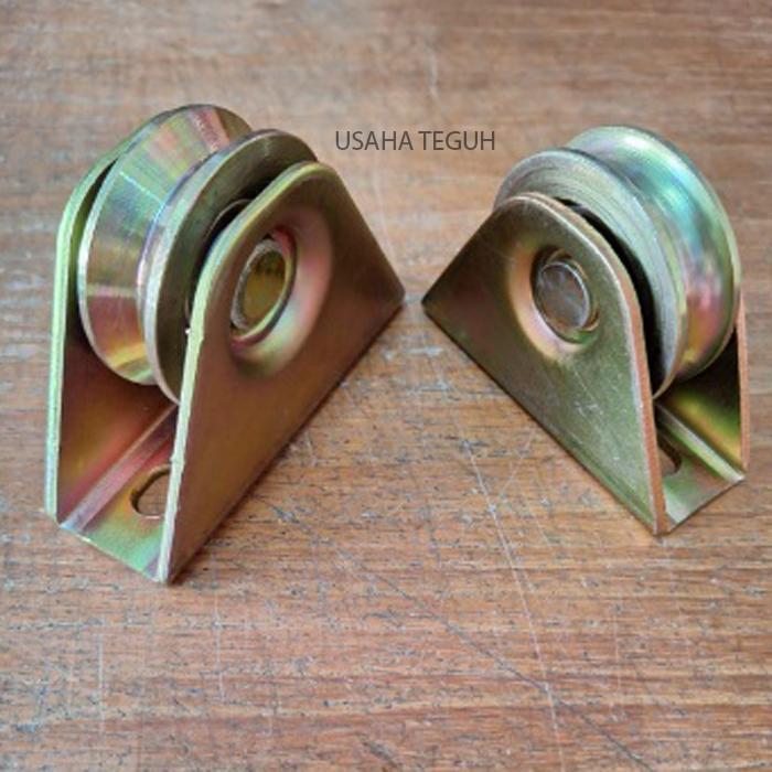 Terlaris - Roda pagar 2" inchi 50mm paret siku roda pintu besi roda gerbang sliding gate 50mm