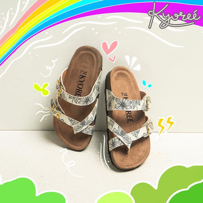 Bata Kiddora - Violet Sandal Toddler / Kids Perempuan Birken Sandal Printing