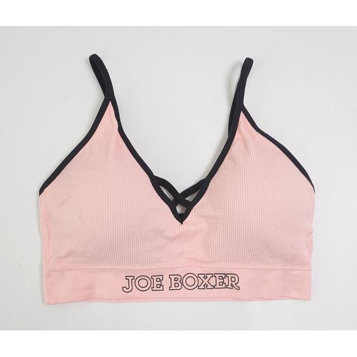 Candy Sports Bra Wanita Tanpa Kawat Joe Boxer Full Cup Busa Tipis Model Sport Pakaian Dalam /