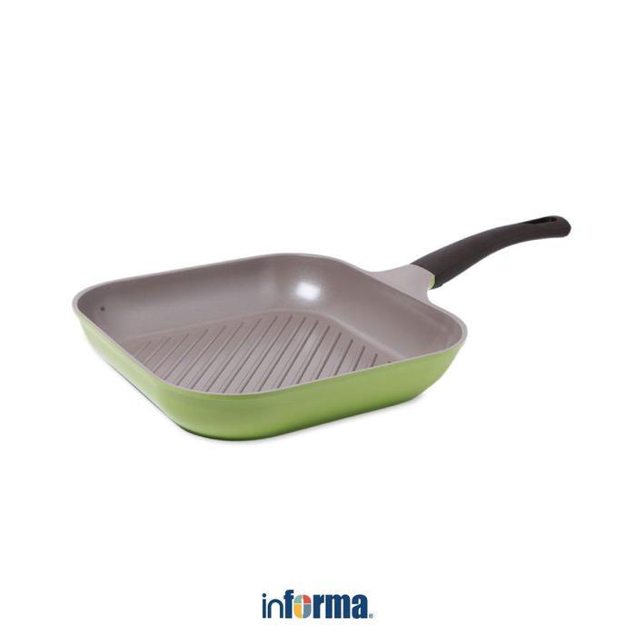 ` Informa Cheftopf 28 cm Wajan Panggang - Hijau Alat Masak Peralatan Dapur Bakar Alat Barbekyu
