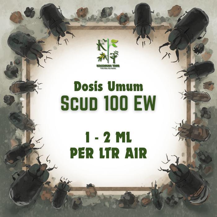 asyifashops Insektisida Scud 100 EW 500 ml - Sipermetrin Kumbang Tanduk Penggerek Buah Perusak Daun