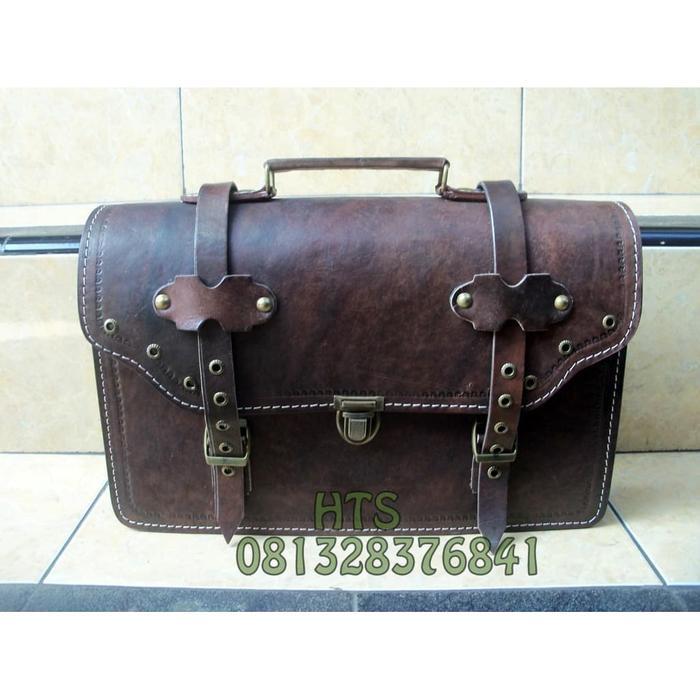 Tas Onthel Tas Samping Sepeda Onthel Asli Kulit Aksesoris Sepeda Ontel Tbk