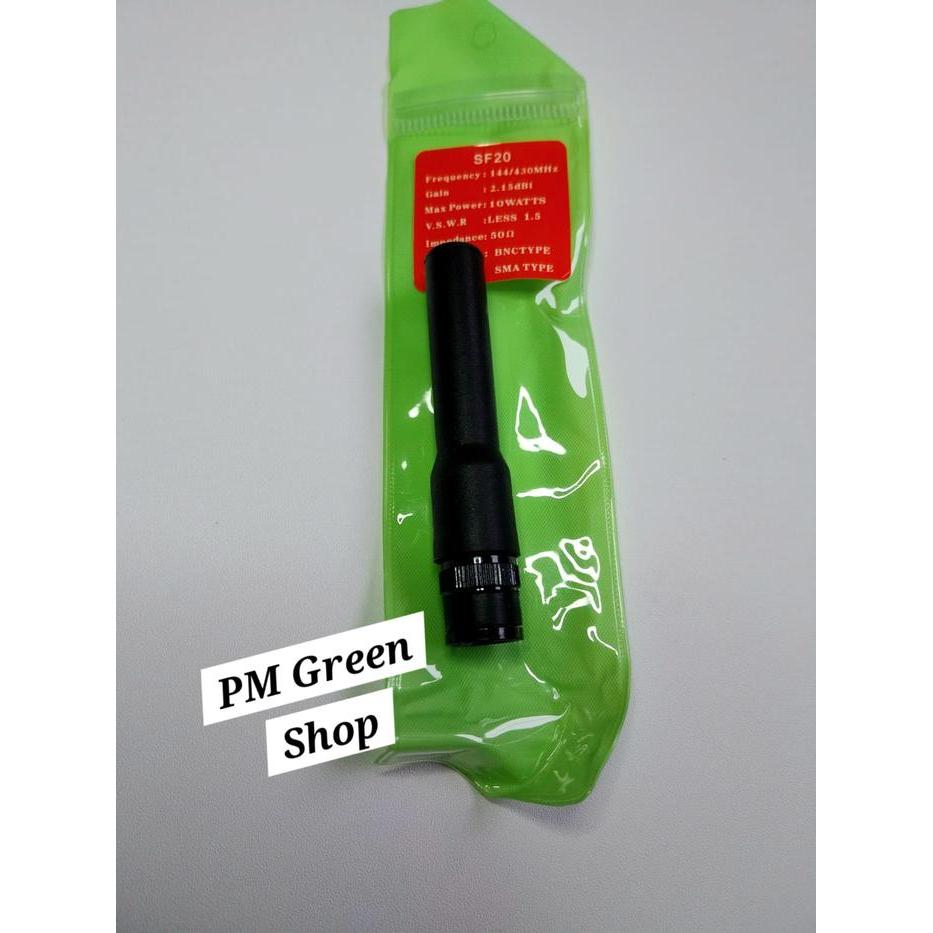 Antena HT Icom V80 V8 V68 V86 Bnc jarak jauh dualband pendek 7,5 cm