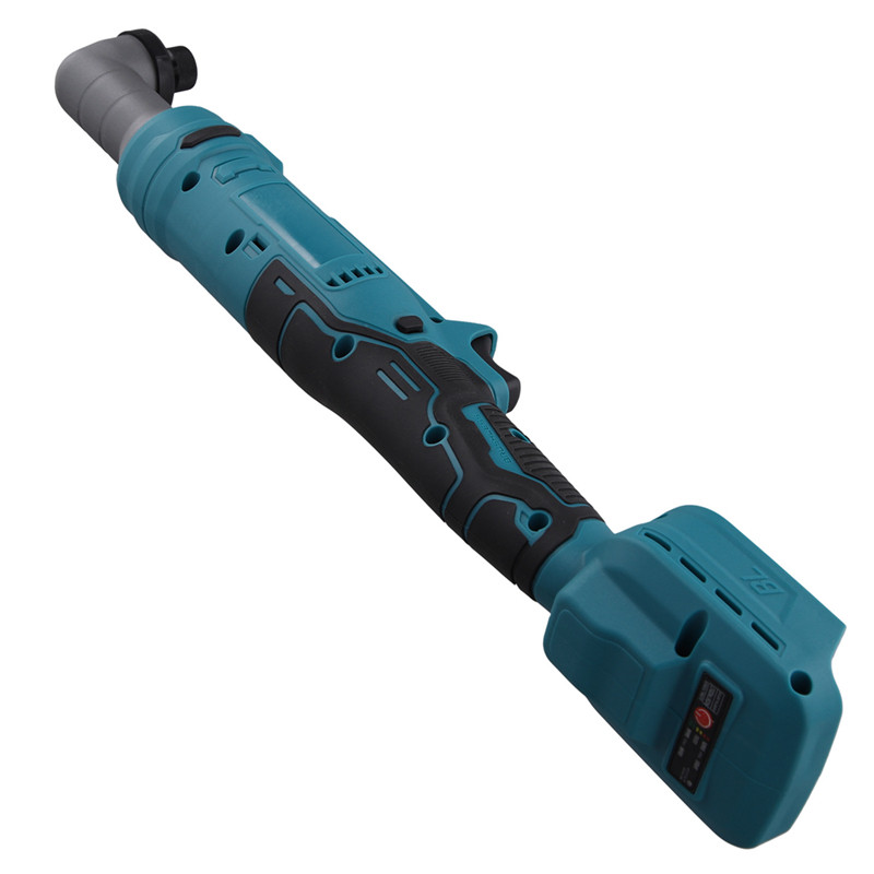 . Cordless Impact Wrench Brushless 90 Degree Right Angle Small Electric Ratchet Wrench 1/4 Collet -