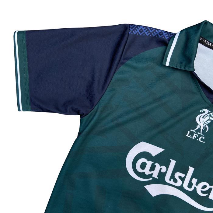 Jerseygo - Jersey Sport Fantasy Club Liverpool Away Green Motif Retro Vintage Dryfit Milano Anti UV