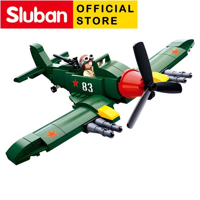 Mainan Brick Sluban Pesawat Terbang Tentara Army WW2 II M38 B0683