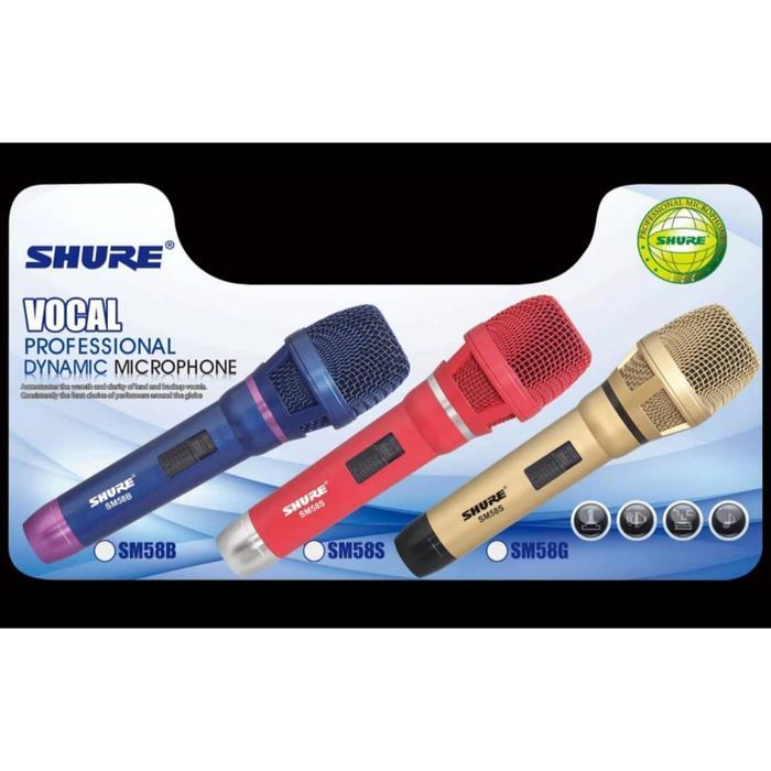 Mic Kabel Shure Sm58B / Sm58S / Sm58G Dynamic Sm 58 B