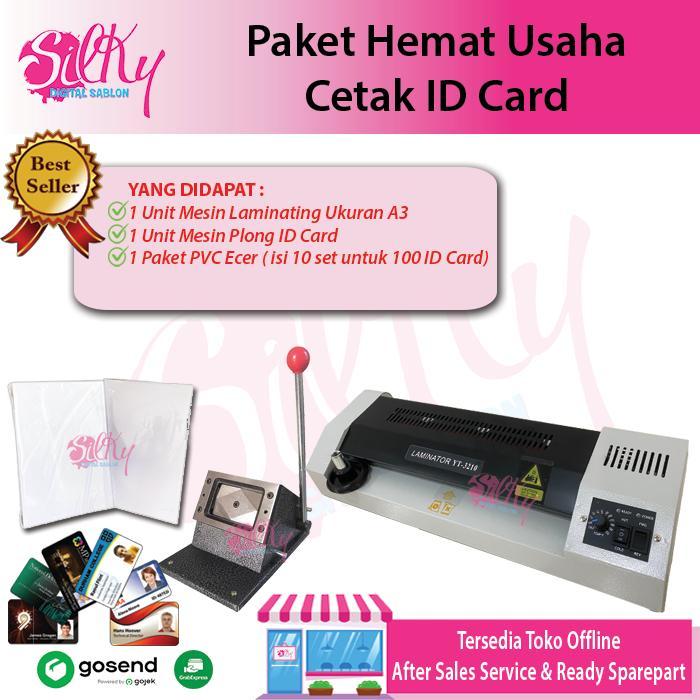 Paket Cetak Id Card / Paket Usaha Cetak Id Card / Mesin Laminating / Pvc Id Card / Plong Id Card