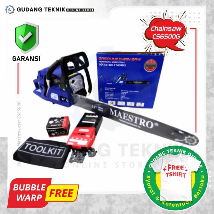 Mesin Gergaji Kayu Chainsaw Maestro Chain Saw CS6500G 22 Inch / Chain Saw CS 6500G 22" MAESTRO - CS6