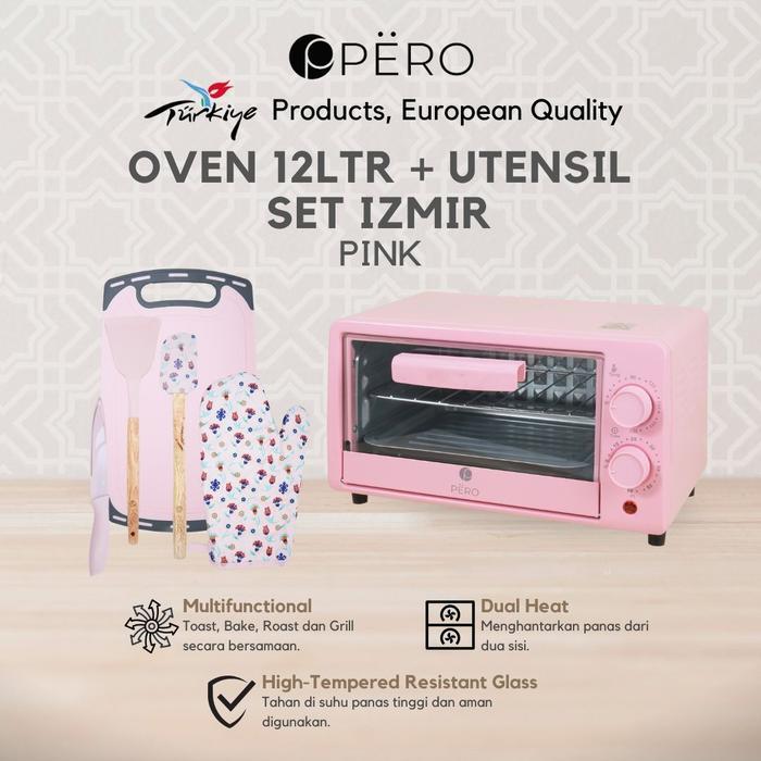 [KOKO PANCI PO 45 HARI] Pero Bundling Multifunction Oven 12LTR + Utensil Set of 5 / Oven Listrik