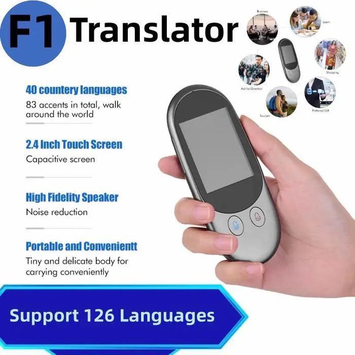 Golden F1 Mini Fluentalk translator alat penerjamah bahasa Portable Smart Translator - Alat