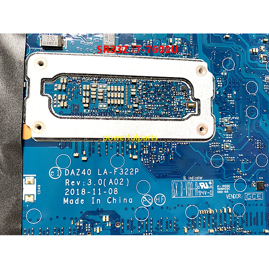 . Refurbished For Dell Latitude 7490 Motherboard With I7-7600U Cpu -