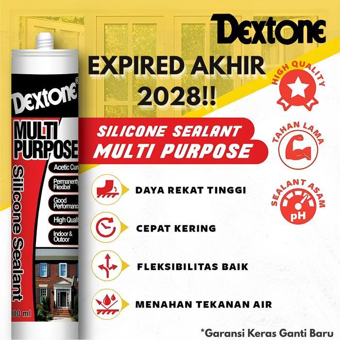 Lem Sealant Botol Clear Dextone / Lem Kaca Bening Dextone /Lem silicon