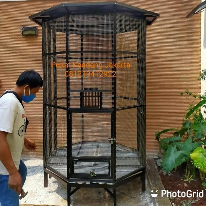 kandang burung besar aviary
