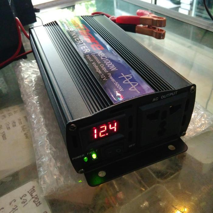 BIGSALE INVERTER DC TO AC 12V TO 220V PURE SINE WAVE PSW 500 WATT 500W MURNI