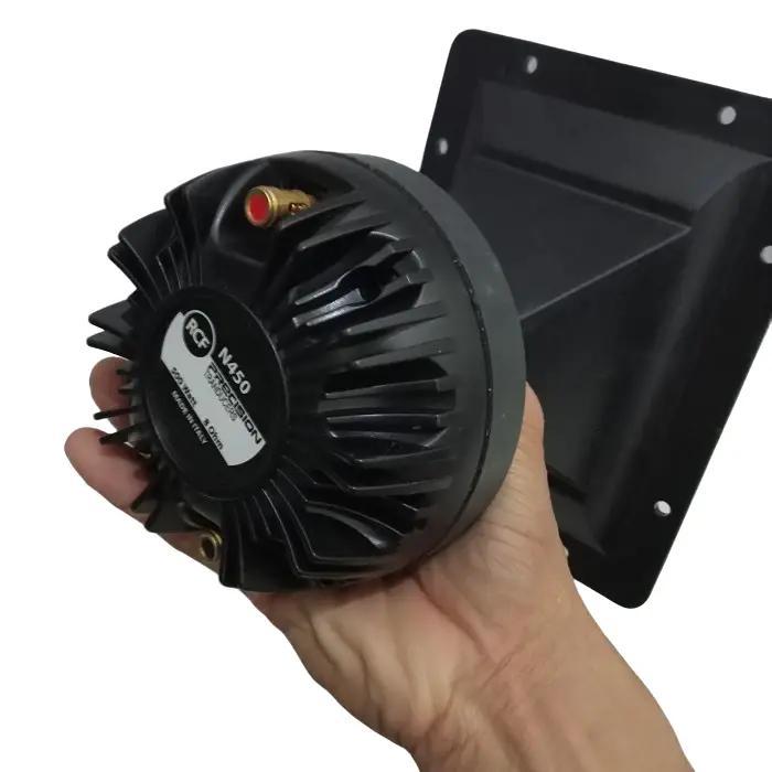 Paket Tweeter RCF N450 Model Drat 1,75inch (44,mm) Plus Horn pvc 19x15 Bahan Plastik Tebal Speaker