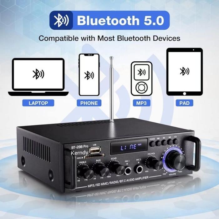 Amplifier Karaoke Bluetooth Power Amplifier 298 Pro Pasti Promo