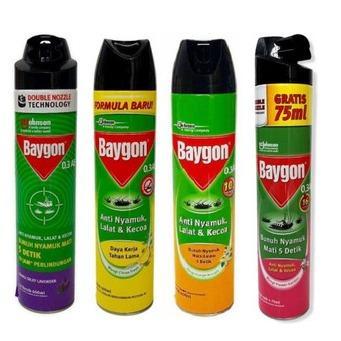 ` BAYGON AEROSOL OBAT NYAMUK SEMPROT 750ML