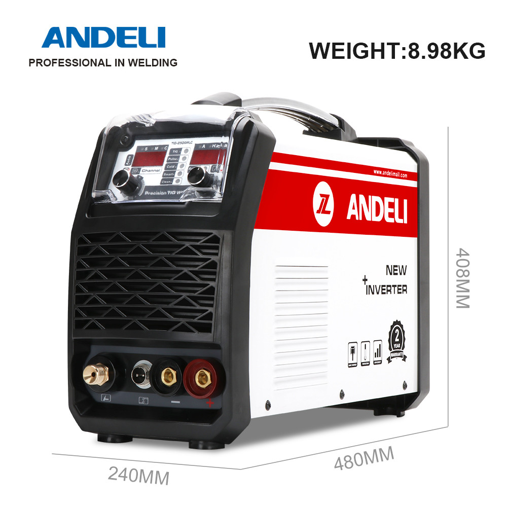. Andeli 220V Tig Welders Tig Pulse Clean Gold Silver Welding Cold -