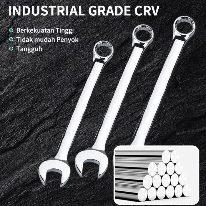 "New" Kunci Ring Pas Set 8-16 Pcs 6-32mm Kunci Pas/Kunci Ring Pas set Tool Kunci Ring