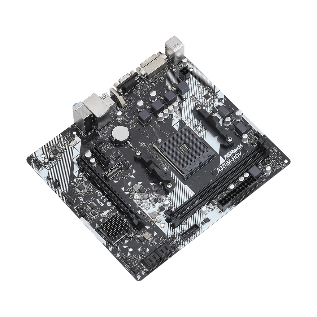 . A320 Motherboard Asrock A320M Hdv R4.0 Socket Am4 Ddr4 32Gb M.2 Pci-E -