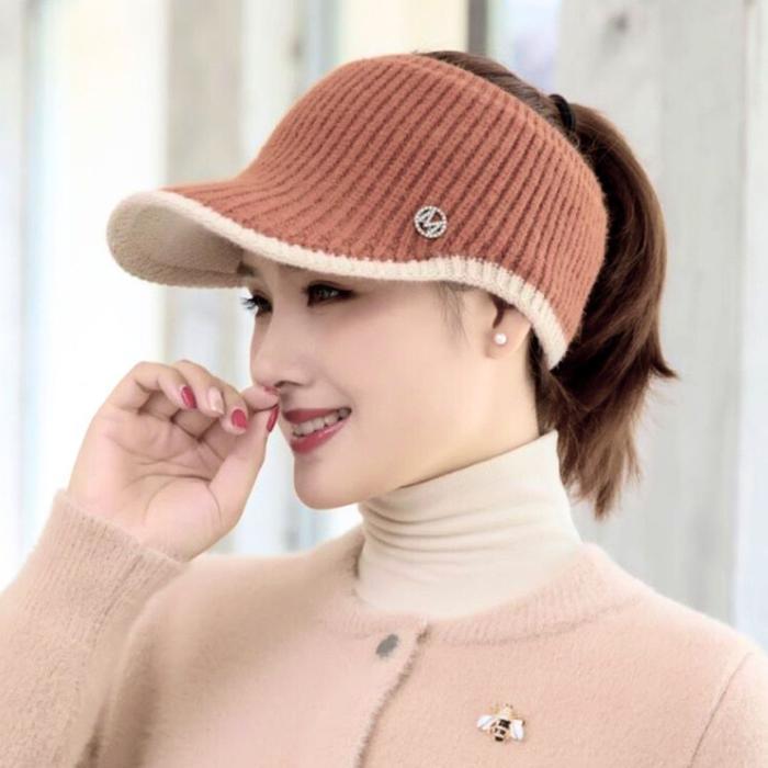 Topi Vizor Rajut Stretch Lebar / Topi Golf Bagus