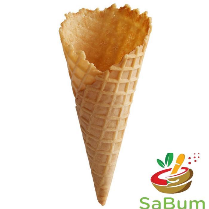 waffle cone ice cream / es krim ukuran Besar Jumbo 10pcs