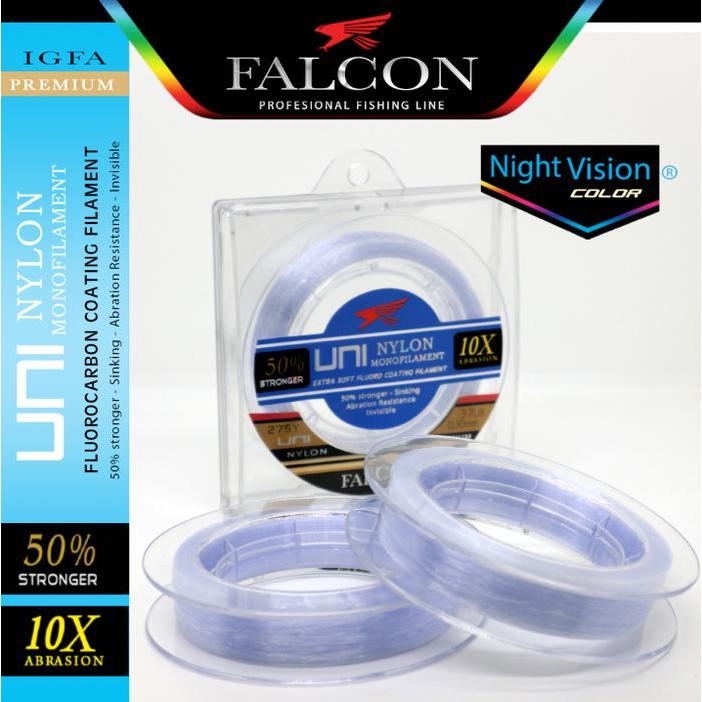 Senar Pancing Falcon Uni 275 Yards White Nv