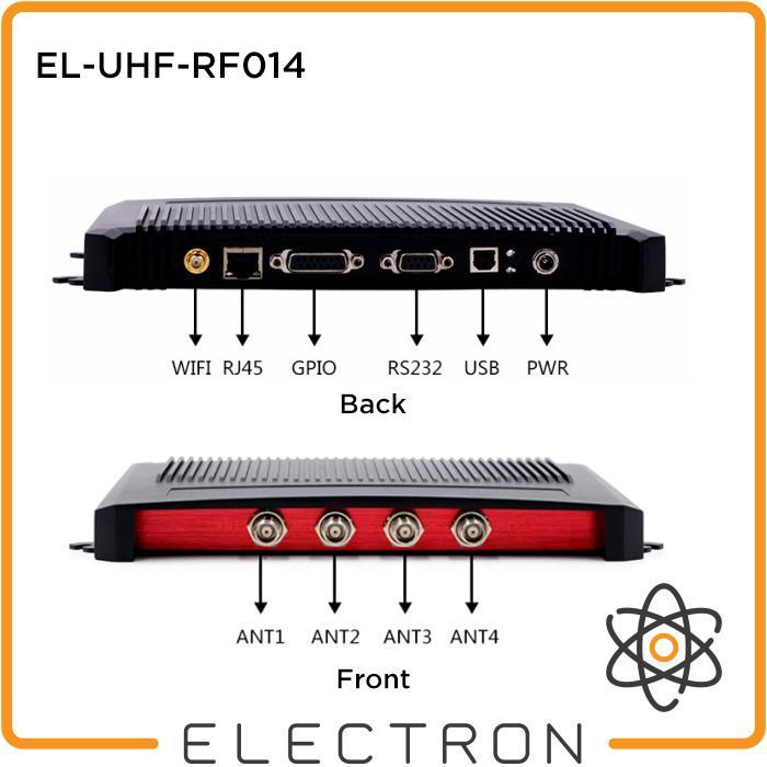 El-Uhf-Rf014 Rfid Fixed Reader Writer 4 Port Antenna Tnc Transceiver