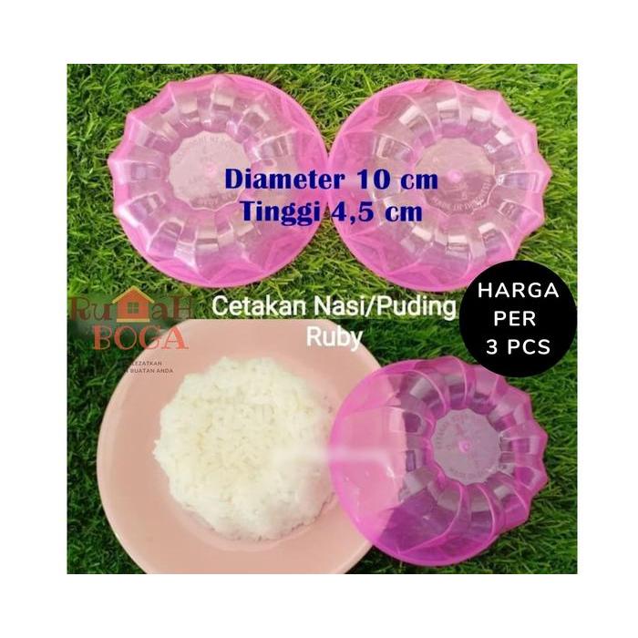Cetakan Nasi Makanan Kue Apem Kukus Basah Bento Mini Ruby Rubi Plastik