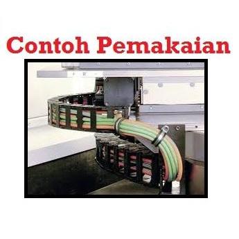 [Haebot] Kabel Cable Drag Chain Dragchain Wire Carrier 18X50 Cnc Semi Enclosed Open Type Plastic