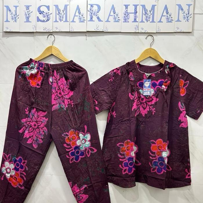 SETELAN CP , BATIK ALVIN DEWASA - LENGAN PENDEK , Celana Panjang