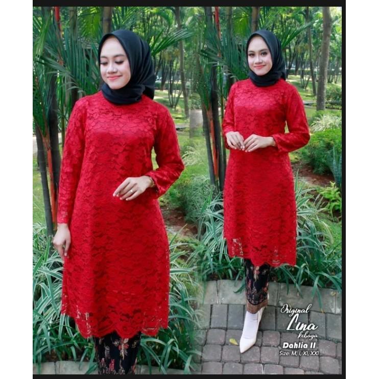 sar [COD] SETELAN HARGA PROMO 2022 SETELAN Kebaya Tunik Brukat Tile / KEBAYA TUNIK BROKAT TERLARIS
