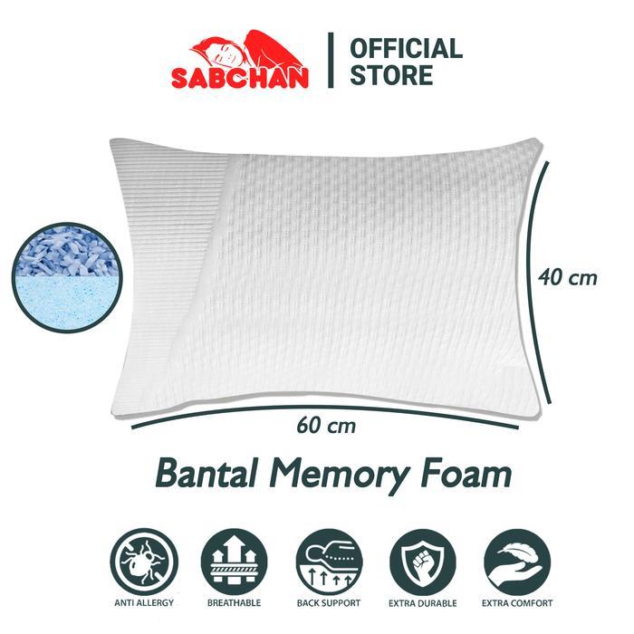 Sabchan - Bantal Memory Foam Pillow Kain knitting
