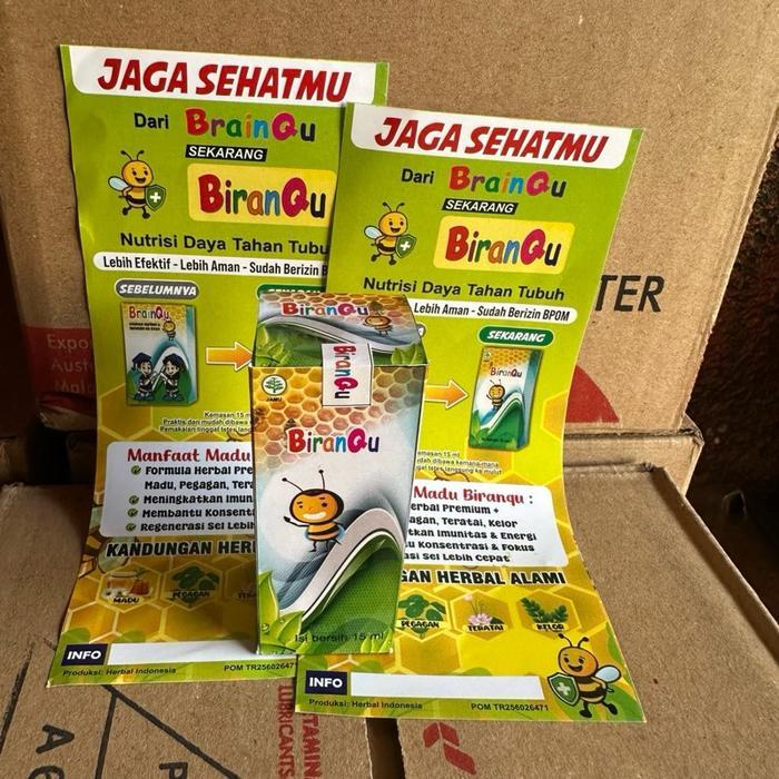 Sedia MADU NUTRISI OTAK ANAK BRAINQU (BIRANQU)