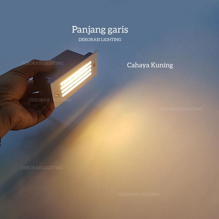 LAMPU TANGGA DINDING TANAM BAHAN STAINLESS INDOOR OUTDOOR WATERPROOF