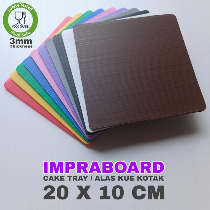 tatakan kue kotak persegi 10 x 20 cm alas kue cake board