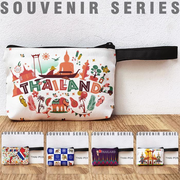 Pouch Souvenir Thailand Dompet Oleh Oleh Thailand