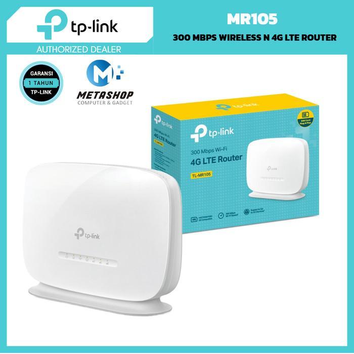 Tp-Link Tl-Mr105 300 Mbps Wireless N 4G Lte Router Wifi Internal Antennas Simcard Modem Tplink