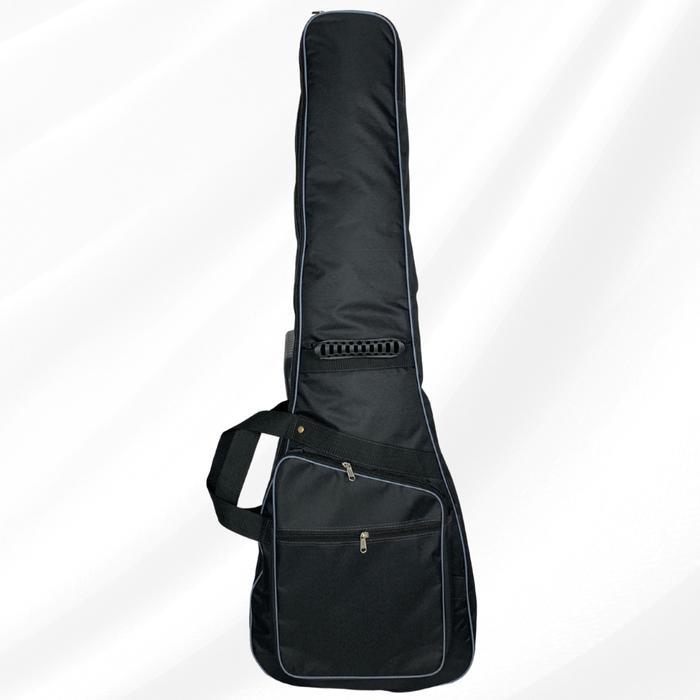 Gitar Listrik Melodi Tas Ransel Gitar Listrik Busa 5mm Tahan Air Ringan Hitam dengan Kantong Aksesor