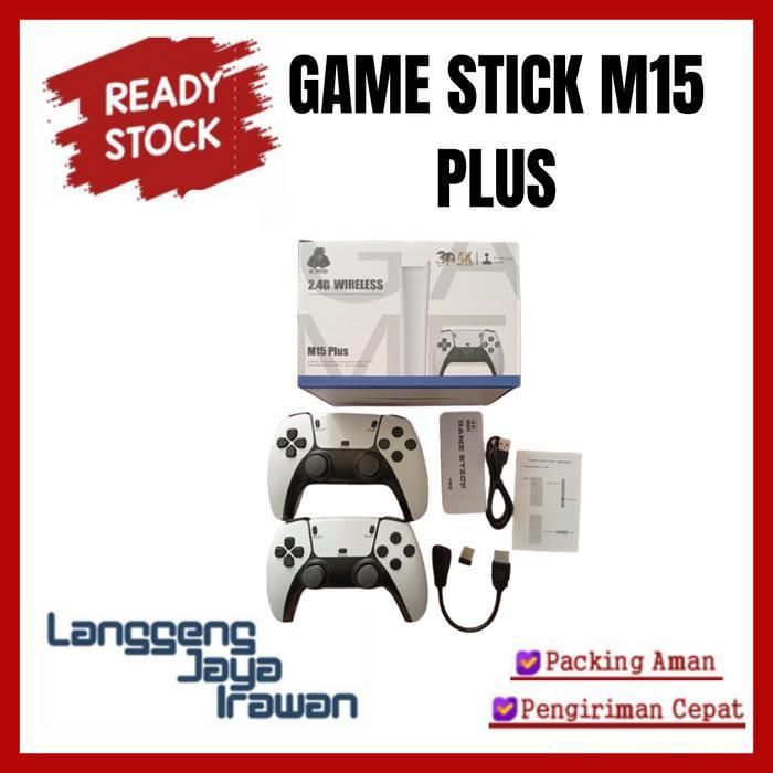 X2 Ultra Game Stick 3D 4K M15 Game Stick Wireless Gamepad 2Player TV HDMI Connect PSP/PS1