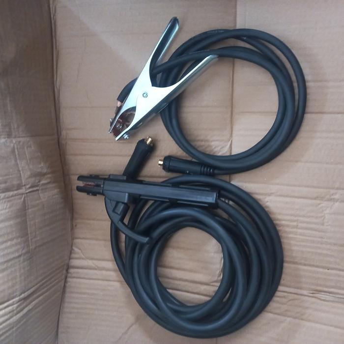 Paket Set Stang Las & Stang Masa & Kabel Las 5 Meter Stang Las Listrik