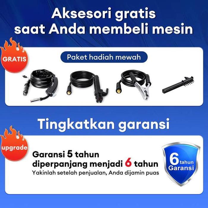 Mig+Mma Mesin Las Mig Listrik Trafo Las Welding Inverter Las Tanpa Gas Travo Inverter Mig 250 Mesin