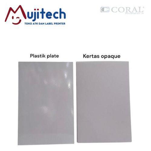 CORAL PVC BAHAN ID CARD T A4 ISI 5 SET UNTUK 50 KARTU UKURAN KTP