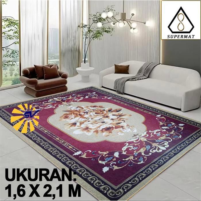 Karpet Eropa Design Modern Minimalis/ Turki Karpet Aesthetic Uk. 160 x 210 Cm karpet permadani