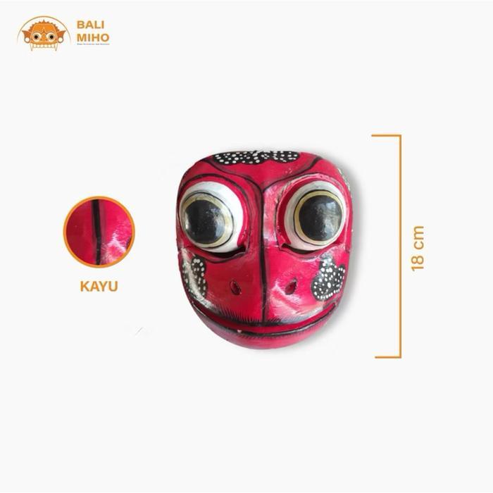 Best Seller Topeng Kodok - Topeng Katak - Topeng Kayu - Topeng Bali - Topeng Lucu - Topeng Unik -
