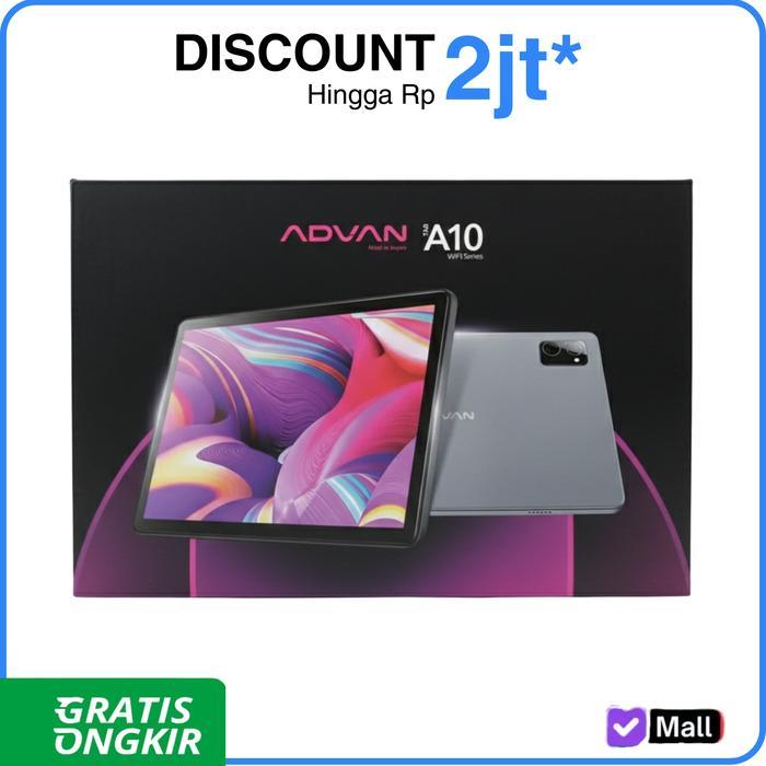 Tablet Advan Tab 10.1'' Inch A10 4/64 GB Wifi Series Grey Garansi Resmi *