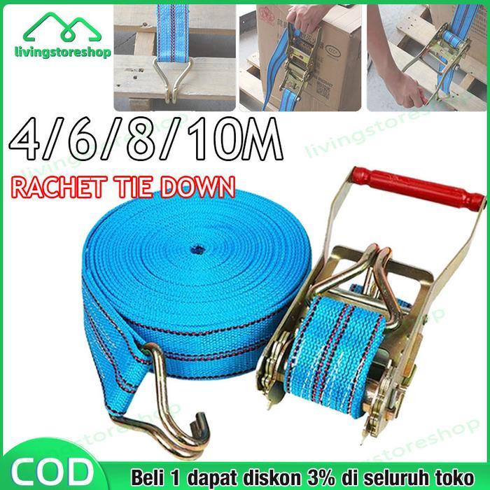 "New" rachet tie down/4-10 meter Trek belt /10 ton tali sound/tali barang/Track webbing cargo